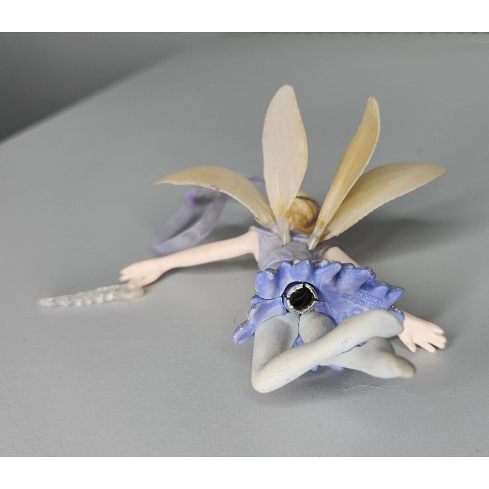 Hallmark Faerie Delandra Flower Frostlight Fiber Optic Glow Fairy 2001 Keepsake - Picture 3 of 4